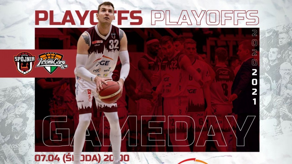Środowy mecz koszykarzy PGE Spójni z Zastalem Zielona Góra w ćwierćfinale play-off rozpocznie się o godzinie 20 w hali przy ulicy Pierwszej Brygady w Stargardzie.. źródło: https://www.facebook.com/SpojniaStargard