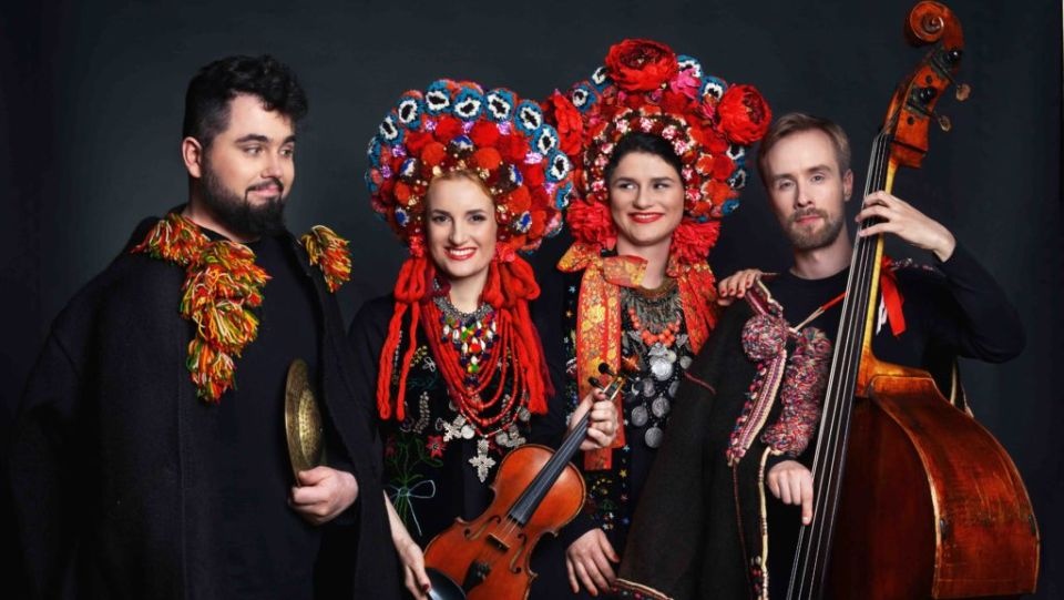 Zespół „Dagadana”. Bartosz Mikołaj Nazaruk (od lewej), Dana Vynnytska, Daga Gregorowicz, Mikołaj Pospieszalski. Fot. Dominka Dyka