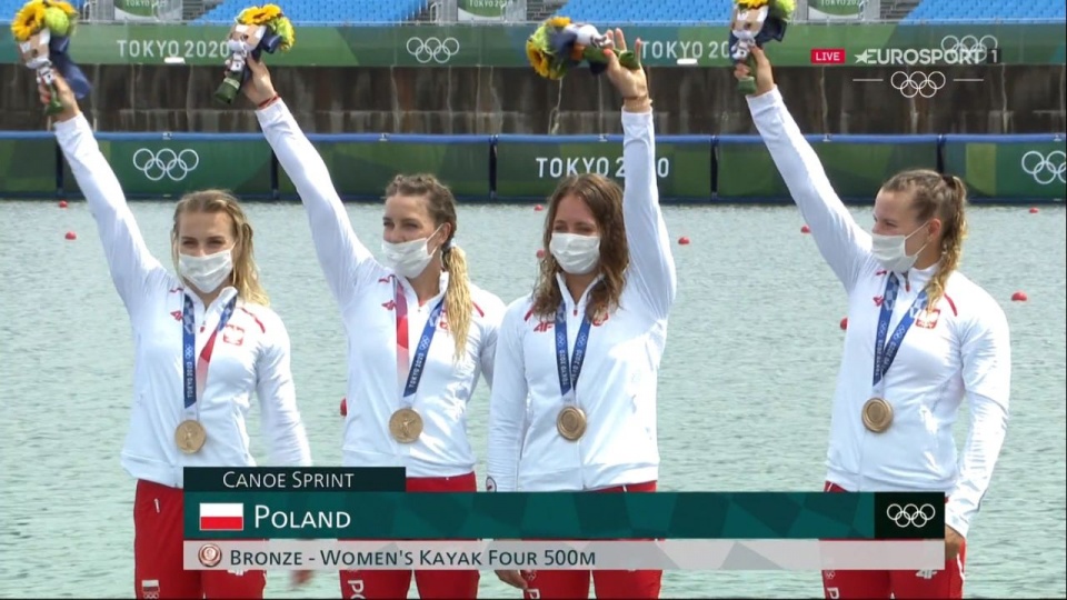 "Biało-czerwone" w składzie: Karolina Naja, Anna Puławska, Justyna Iskrzycka i Helena Wiśniewska. źródło: https://twitter.com/pkol_pl