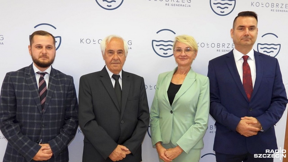 Nowym przewodniczącym został wybrany Bogdan Błaszczyk (za zdj. drugi z lewej) Fot. Przemysław Polanin [Radio Szczecin]