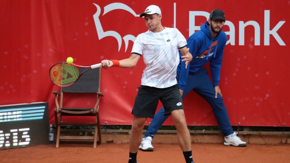 Kamil Majchrzak przyznał, że grał bardzo ambitnie i jest niezadowolony z końcowego wyniku. Fot. Pekao Szczecin Open