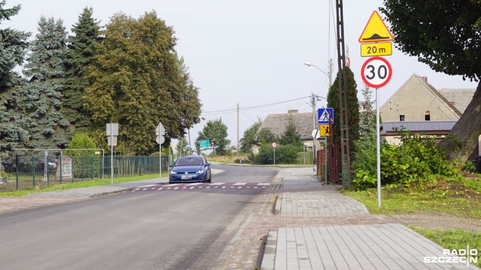 Przebudowany fragment jest częścią połączenia z "chociwelką". Fot. Adam Wosik [Radio Szczecin]
