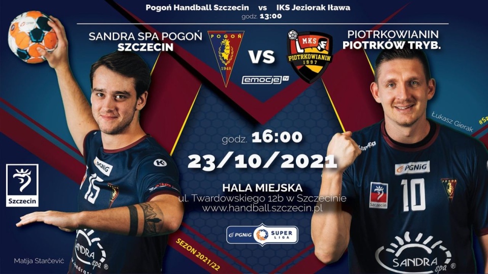 Mecz rozpocznie się o godz. 16 w hali przy ulicy Twardowskiego w Szczecinie. źródło: https://www.facebook.com/sandraspapogonszczecin