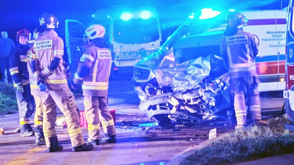 Ze wstępnych informacji policji wynika, że ranne zostały dwie osoby. Fot. Słuchacz Radia Szczecin