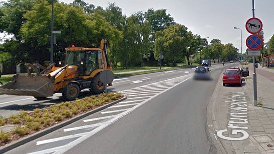 W poniedziałek zamknięty dla ruchu zostanie odcinek pomiędzy skrzyżowaniem z ulicą 11 Listopada, a skrzyżowaniem z ulicą Nowokarsiborską. Fot. www.google.com/maps