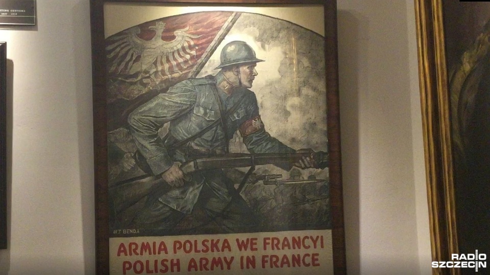 W 1917 roku w USA w 50 miejscach rozsianych po całym kraju roku prowadzony był nabór ochotników, których przerzucano do Europy, aby wstąpili w szeregi Błękitnej Armii generała Hallera. Fot. Jan Pachlowski [Radio Szczecin]