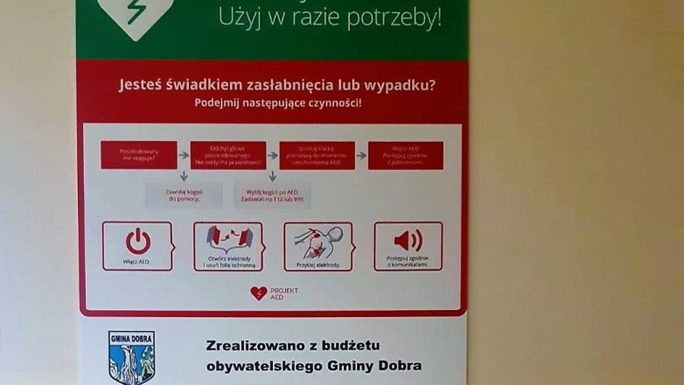 Dwa nowe defibrylatory ma Komisariat Policji w Mierzynie. źródło: https://police.policja.gov.pl/zpl
