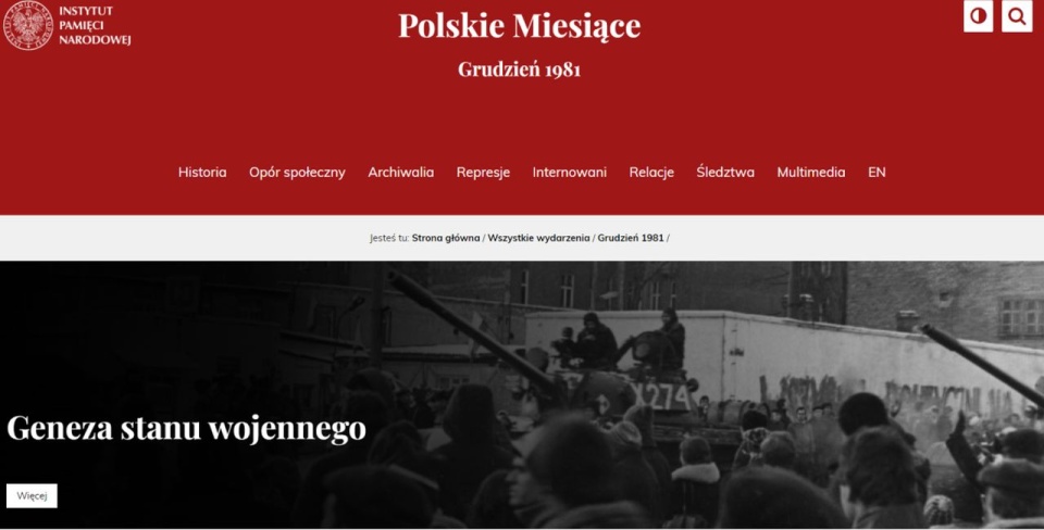 źródło: print screen z https://polskiemiesiace.ipn.gov.pl/mie/wszystkie-wydarzenia/grudzien-1981/112502,Grudzien-1981