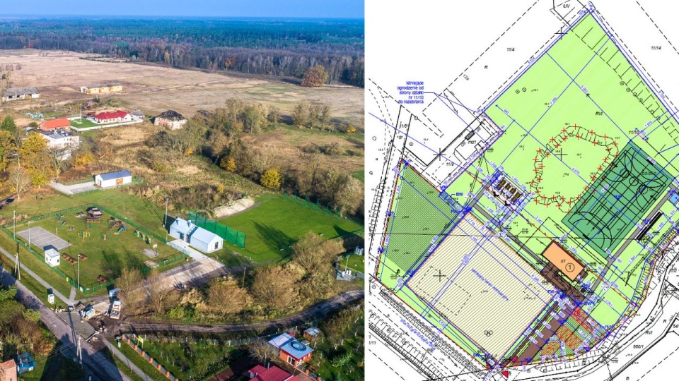 Teren zostanie wyrównany i zagospodarowany. Koszt prac to 1 milion 300 tys zł. źródło: https://www.facebook.com/WojtGminyDobra