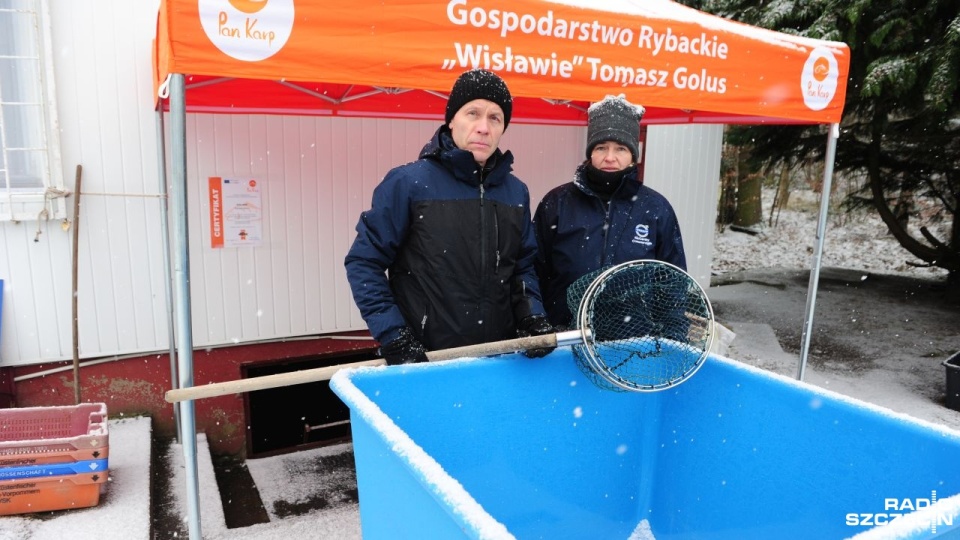 1200 karpi zostało otrutych w stawach hodowlanych w miejscowości Wisławie koło Maszewa. Fot. Marcin Kokolus [Radio Szczecin]