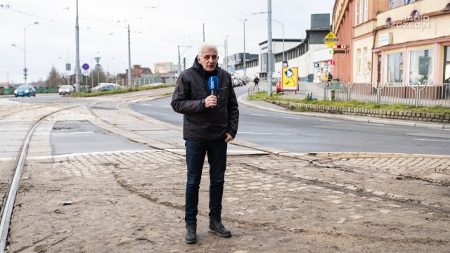 Fot. Mateusz Papke [Radio Szczecin] W sobotę drogowcy odetną część ulicy Kolumba [WIDEO, ZDJĘCIA]