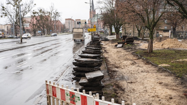 Fot. Mateusz Papke [Radio Szczecin] Uwaga kierowcy, zmiany na Energetyków [ZDJĘCIA]