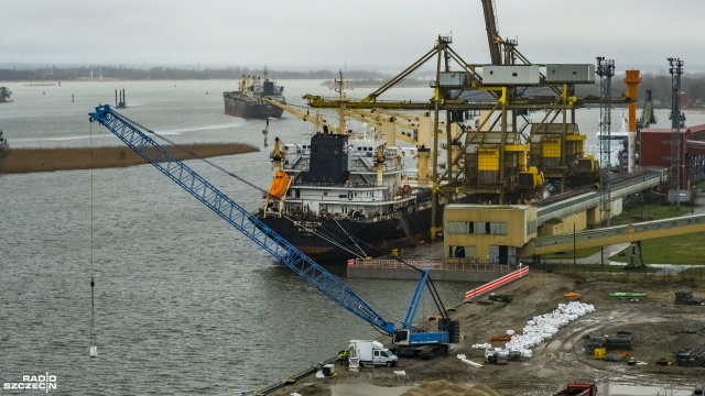 Fot. Wojciech Ochrymiuk [Radio Szczecin] Port dla polimerów na ukończeniu [WIDEO, ZDJĘCIA]