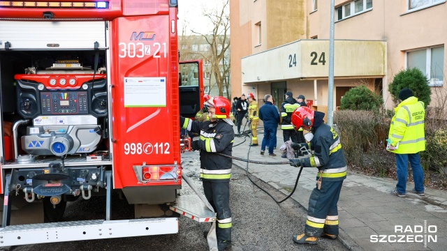 Fot. Robert Stachnik [Radio Szczecin] Pożar w Szczecinie. Jedna osoba nie żyje [ZDJĘCIA]