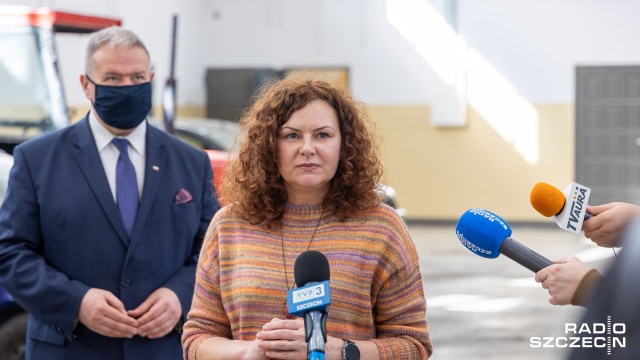Fot. Robert Stachnik [Radio Szczecin] Zespół Szkół w Pyrzycach z - ocieplonym na miarę XXI wieku - budynkiem warsztatowym [ZDJĘCIA]