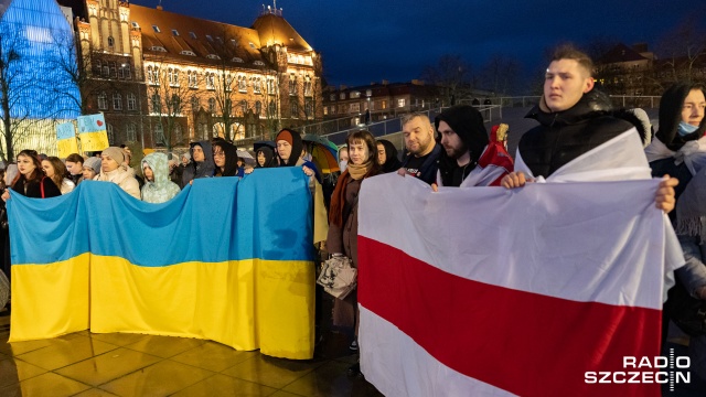 Fot. Robert Stachnik [Radio Szczecin] "Za wolność naszą i waszą" - Szczecin dla Ukrainy