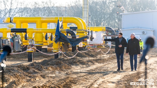 Fot. Robert Stachnik [Radio Szczecin] Premier w Goleniowie na tle Baltic Pipe: "Tego nam zazdroszczą" [WIDEO, ZDJĘCIA]