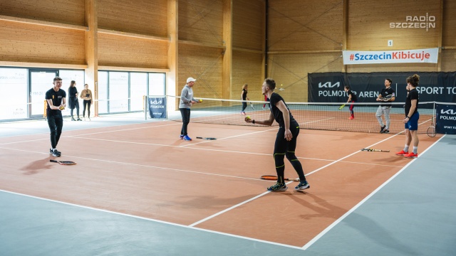 Fot. Mateusz Papke [Radio Szczecin] Wyjątkowe tenisowe treningi w hali Kia Polmotor [WIDEO, ZDJĘCIA]