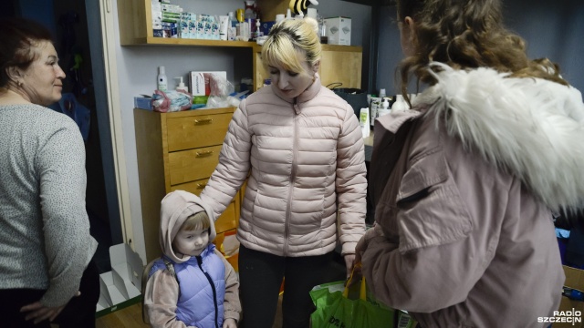 Fot. Kamila Kozioł [Radio Szczecin] Punkt zbiórki prosi o jedzenie i chemię dla Ukraińców [WIDEO, ZDJĘCIA]