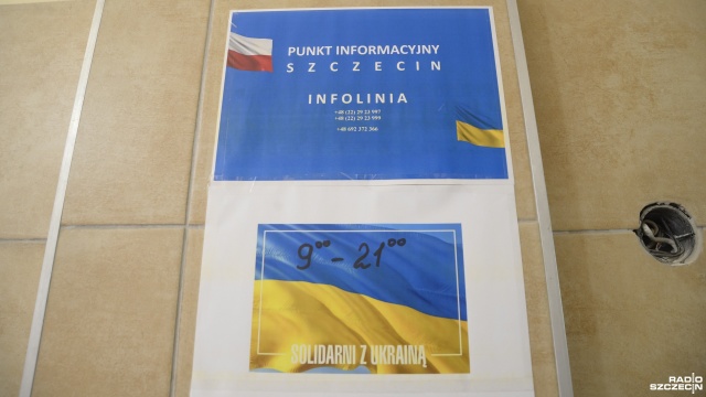 Fot. Kamila Kozioł [Radio Szczecin] Punkt zbiórki prosi o jedzenie i chemię dla Ukraińców [WIDEO, ZDJĘCIA]
