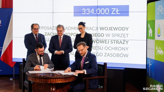 Fot. Robert Stachnik [Radio Szczecin] Pięć milionów złotych na inwestycje w środowisko na Pomorzu Zachodnim [WIDEO, ZDJĘCIA]