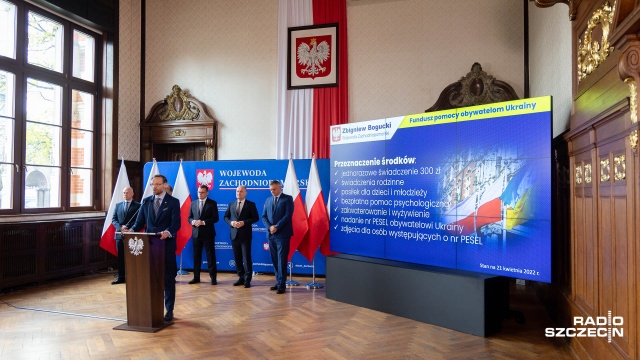 Fot. Robert Stachnik [Radio Szczecin] Prezydenci miast w Zachodniopomorskiem o pomocy Ukraińcom [ZDJĘCIA]
