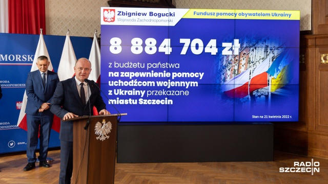 Fot. Robert Stachnik [Radio Szczecin] Prezydenci miast w Zachodniopomorskiem o pomocy Ukraińcom [ZDJĘCIA]