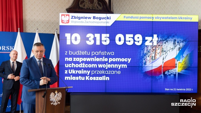 Fot. Robert Stachnik [Radio Szczecin] Prezydenci miast w Zachodniopomorskiem o pomocy Ukraińcom [ZDJĘCIA]
