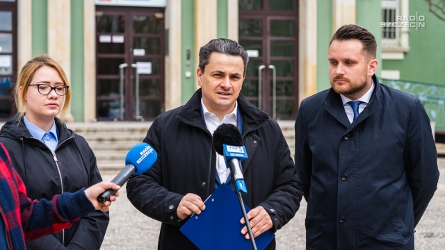 Fot. Mateusz Papke [Radio Szczecin] PiS apeluje o zmianę zagospodarowania przestrzennego w Szczecinie [ZDJĘCIA]