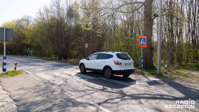Fot. Robert Stachnik [Radio Szczecin] Protest mieszkańców Załomia [WIDEO, ZDJĘCIA]