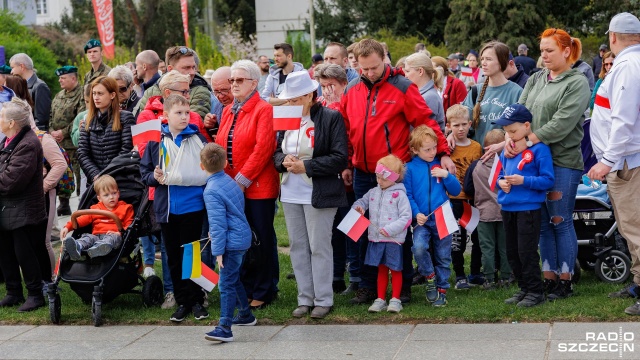 Fot. Robert Stachnik [Radio Szczecin] O wartościach na Jasnych Błoniach. 3 Maja w Szczecinie [ZDJĘCIA]