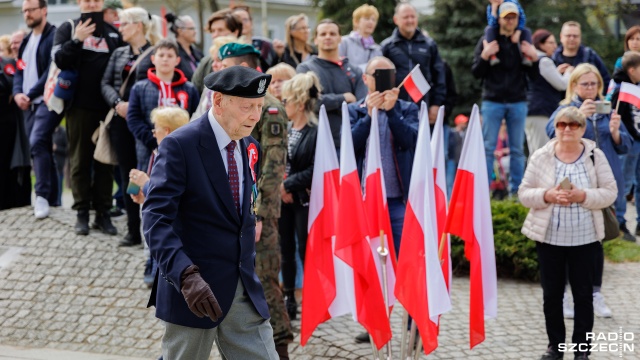 Fot. Robert Stachnik [Radio Szczecin] O wartościach na Jasnych Błoniach. 3 Maja w Szczecinie [ZDJĘCIA]