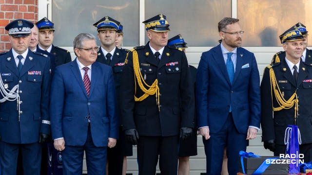 Fot. Robert Stachnik [Radio Szczecin] Uroczyste powitanie świeżo upieczonego generała PSP [WIDEO, ZDJĘCIA]