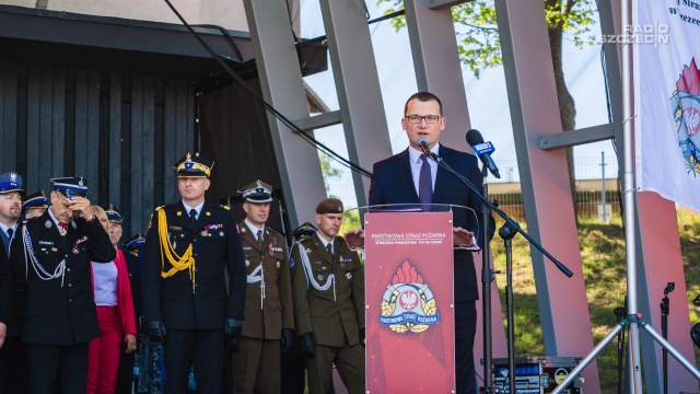 Fot. Mateusz Papke [Radio Szczecin] "Strażak to praca, która polega na pomaganiu wszystkim" [WIDEO, ZDJĘCIA]