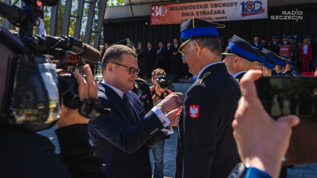 Fot. Mateusz Papke [Radio Szczecin] "Strażak to praca, która polega na pomaganiu wszystkim" [WIDEO, ZDJĘCIA]