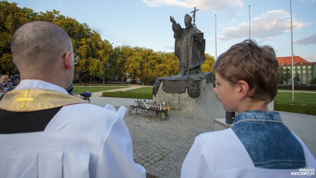 Fot. Maciej Papke [Radio Szczecin] 35 lat temu Jan Paweł II odwiedził Szczecin. "Jego słowa były drogowskazem" [WIDEO, ZDJĘCIA]