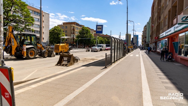 Fot. Robert Stachnik [Radio Szczecin] Kierowcy znów inaczej pojadą w centrum Szczecina [WIDEO, ZDJĘCIA]