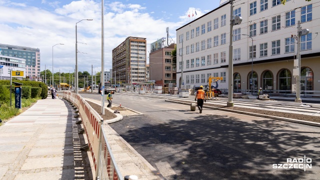 Fot. Robert Stachnik [Radio Szczecin] Kierowcy znów inaczej pojadą w centrum Szczecina [WIDEO, ZDJĘCIA]