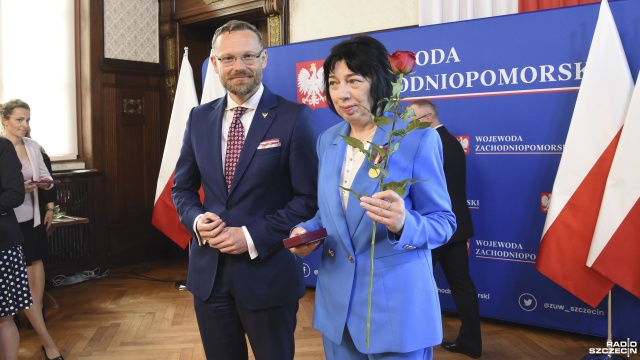 Fot. Kamila Kozioł [Radio Szczecin] Przepracowali kilkadziesiąt lat, dziś dostali medale [WIDEO, ZDJĘCIA]