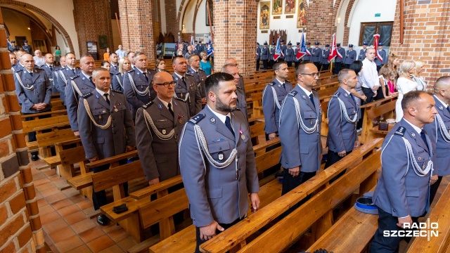 Fot. Robert Stachnik [Radio Szczecin] "Zawsze chciałem być policjantem". Dziś świętują [WIDEO, ZDJĘCIA]