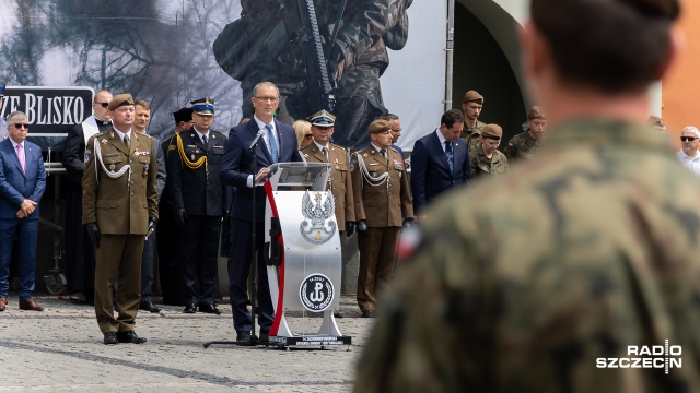 Fot. Robert Stachnik [Radio Szczecin] Przybyło żołnierzy WOT-u w naszym regionie [WIDEO, ZDJĘCIA]