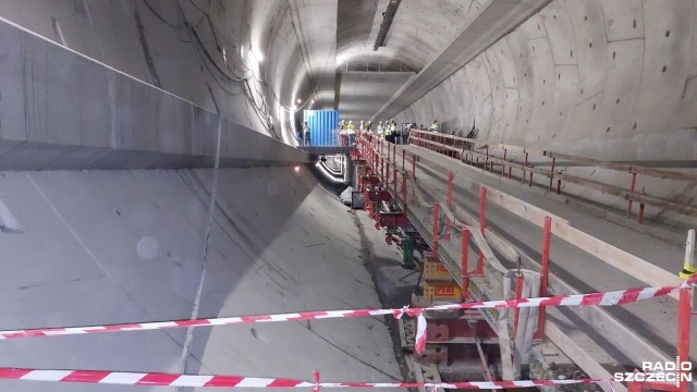 Fot. Joanna Maraszek [Radio Szczecin] Obejrzeli wnętrze tunelu. "Robi wrażenie" [ZDJĘCIA]