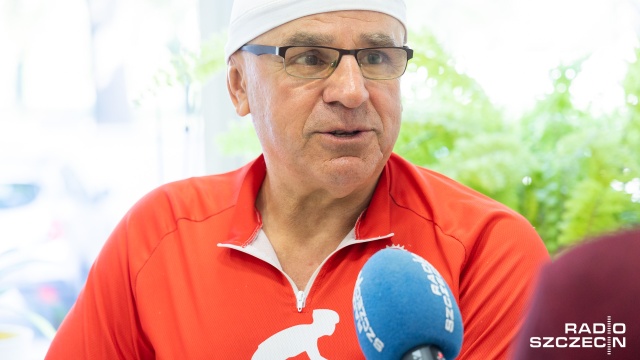 Fot. Robert Stachnik [Radio Szczecin] Przemierza rowerem Polskę, oddając krew. Szczytna akcja 63-latka [WIDEO, ZDJĘCIA]