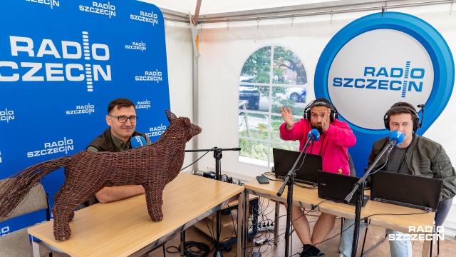 Fot. Robert Stachnik [Radio Szczecin] Leśnicy w letnim studiu Radia Szczecin! [WIDEO, ZDJĘCIA]