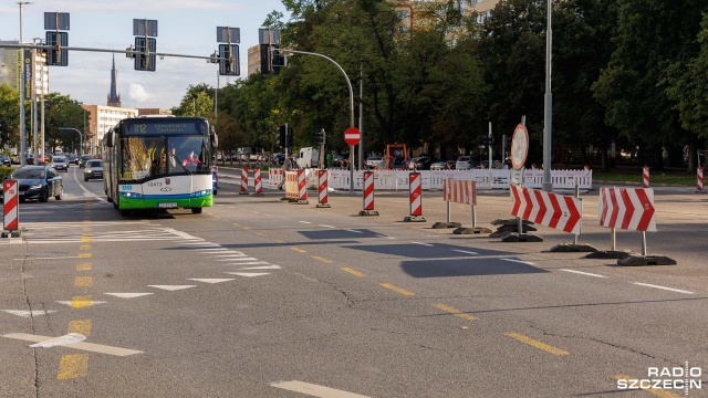 Fot. Robert Stachnik [Radio Szczecin] Otwarcie ważnego skrzyżowania w centrum Szczecina. Kiedy? [ZDJĘCIA]