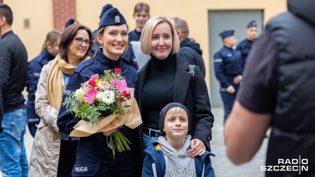 Fot. Robert Stachnik [Radio Szczecin] Nowi policjanci ślubowali w Szczecinie [WIDEO, ZDJĘCIA]