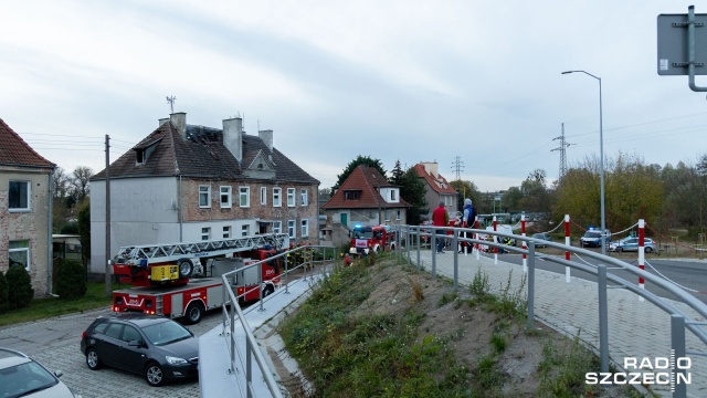 Fot. Robert Stachnik [Radio Szczecin] Pożar w Podjuchach [ZDJĘCIA]