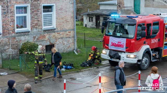 Fot. Robert Stachnik [Radio Szczecin] Pożar w Podjuchach [ZDJĘCIA]