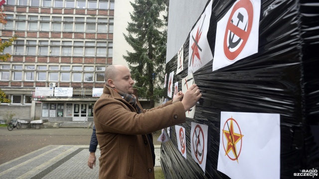 Fot. Marcin Kokolus [Radio Szczecin] Nowogard: Domagają się zburzenia pomnika [ZDJĘCIA]