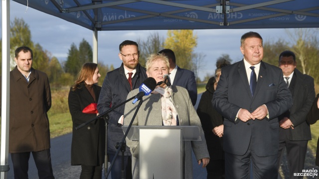 Fot. Kamila Kozioł [Radio Szczecin] Chojna: Modernizacja ul. Dojazdowej zakończona [WIDEO, ZDJĘCIA]